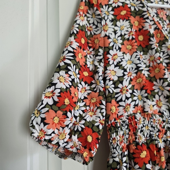 🔥5 FOR $25🔥NWT Faux Wrap Short Sleeve Floral Dress, XL - Picture 3 of 9